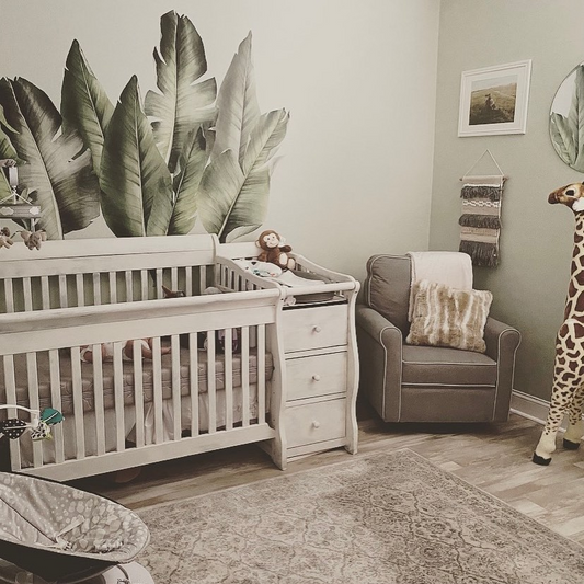 Crib with changing table