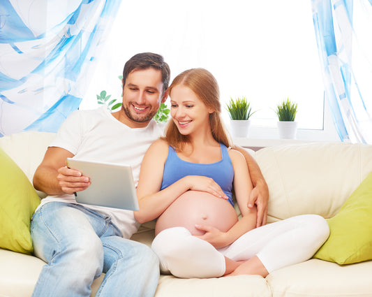 Expecting parents planning a virtual baby shower