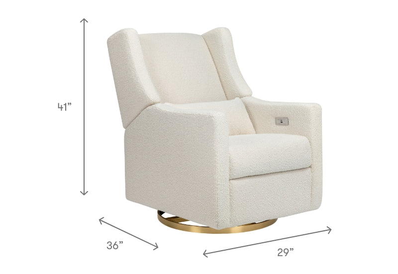 Kiwi Glider Recliner in Boucle