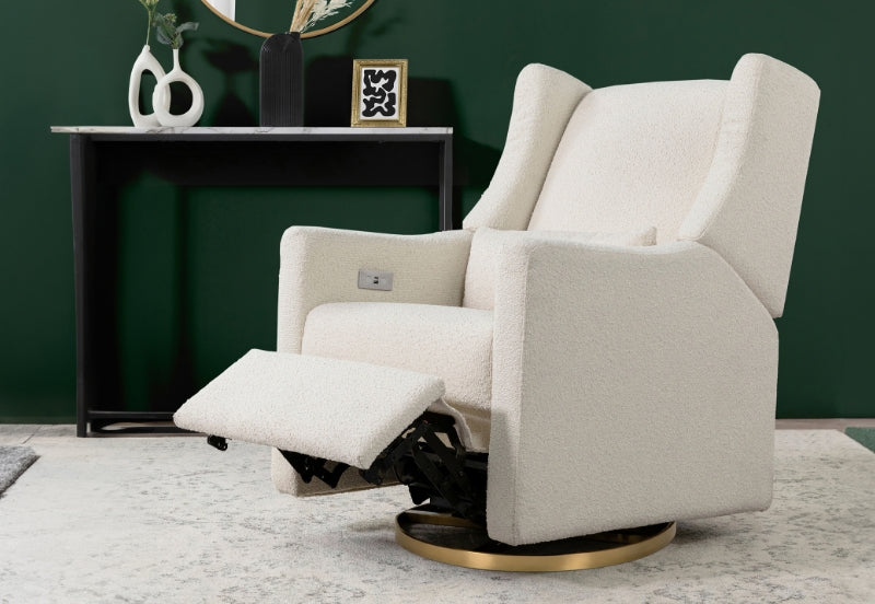 Kiwi Glider Recliner in Boucle