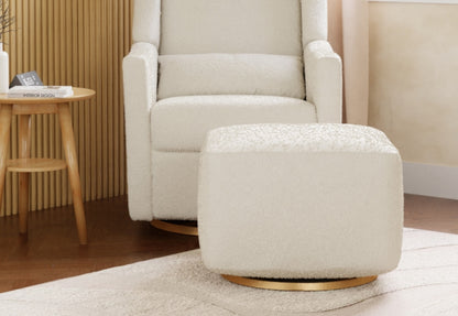 Kiwi Gliding Ottoman in Boucle