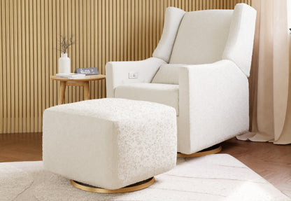 Kiwi Gliding Ottoman in Boucle