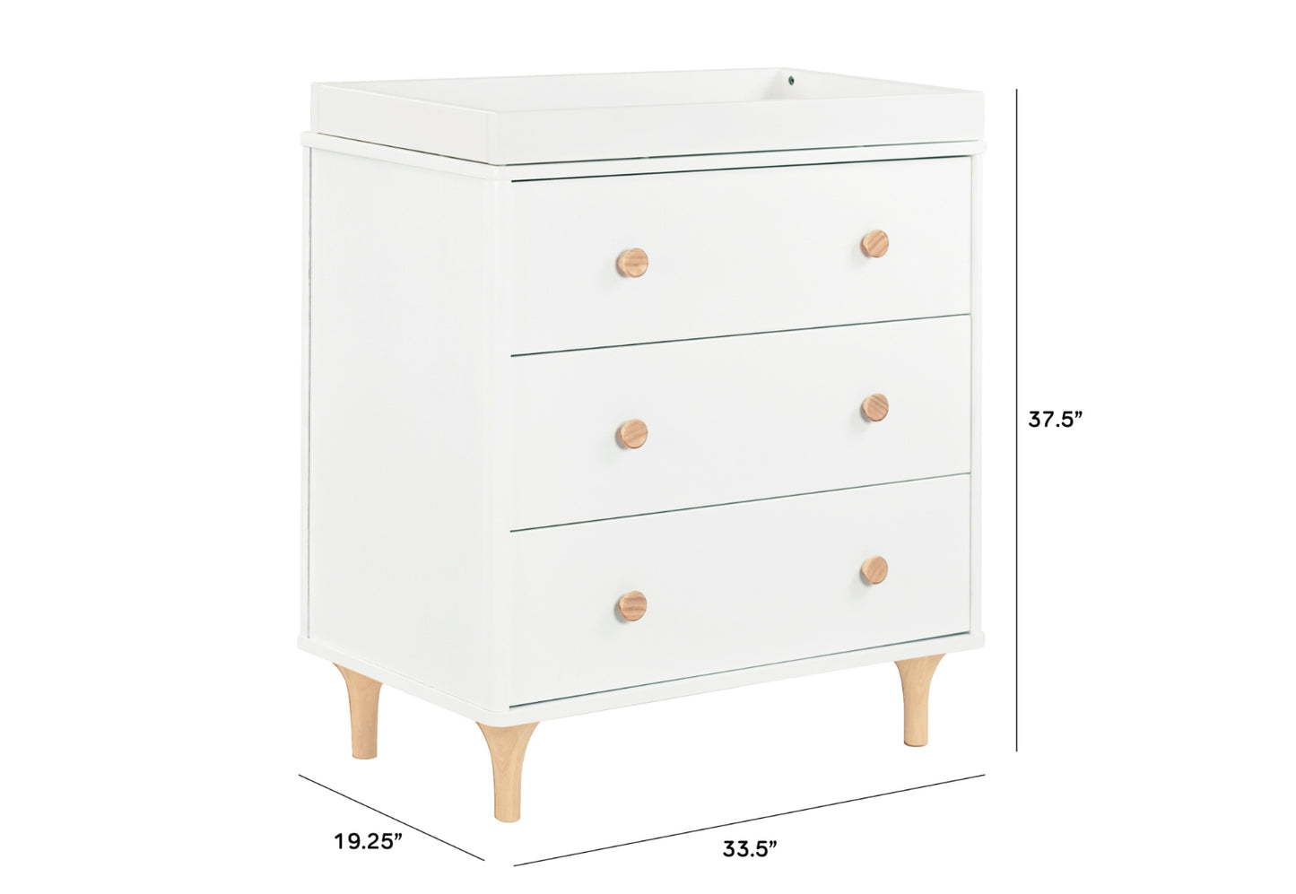 Lolly 3-Drawer Changer Dresser