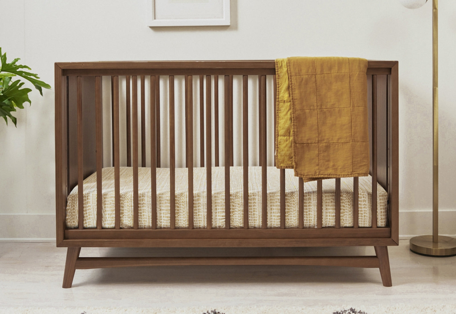 Babyletto Peggy 3 in 1 Convertible Crib Natural Walnut