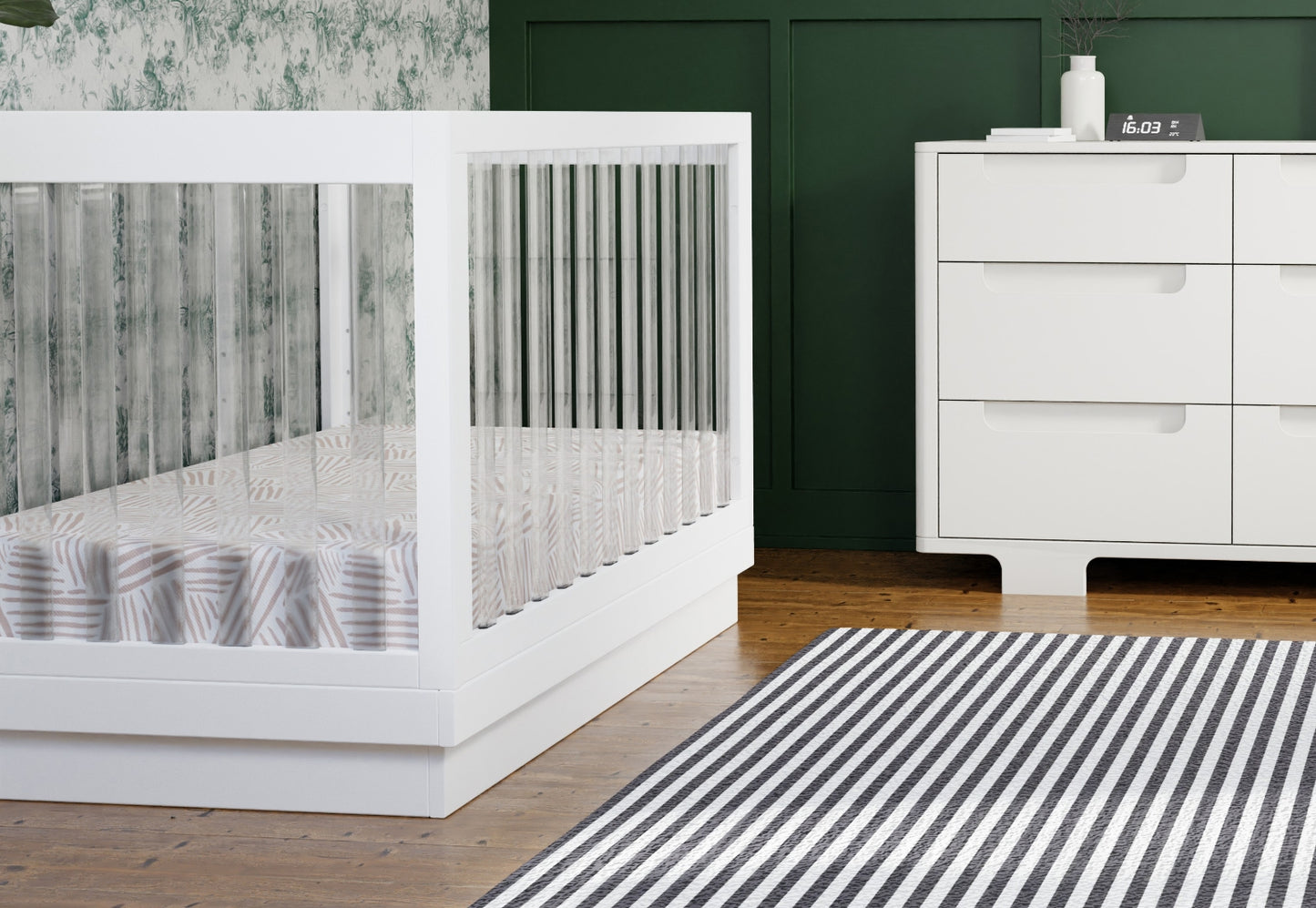 Harlow Acrylic Convertible Crib