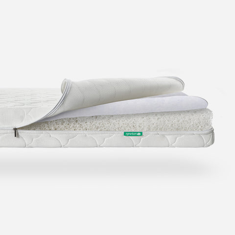 4 inch Size Memory Foam Crib Mattress & Toddler Bed Mattress, Fits Standard  Full Size (52x 28), White 